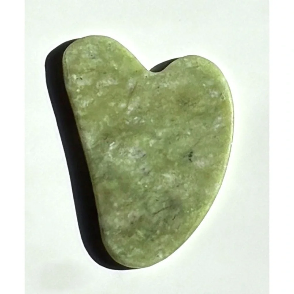 Facial Roller Gua Sha Set Green Jade Stone Skincare Tools beauty pamper